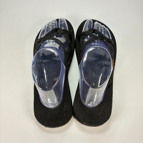 Teva Olowahu Black Thong Sandals Slip On Comfort Flip Flops 6840 Women’s Size 9 - Picture 6 of 9